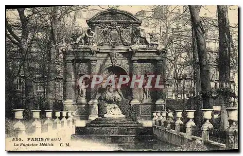 Cartes postales Paris 6 arrt La Fontaine Medicis