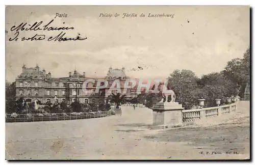 Cartes postales Paris Palais et Jardin du Luxembourg