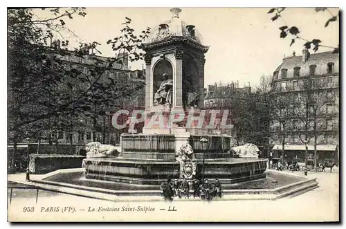 Ansichtskarte AK Paris VI La Fontaine Saint Sulpice