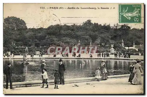 Cartes postales Paris 6e Jardin du Luxembourg le bassin