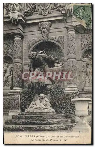 Cartes postales Paris 6e arrt jardin du Luxembourg la fontaine de Medicis