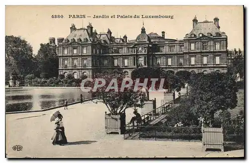 Cartes postales Paris jardin et palais du Luxembourg