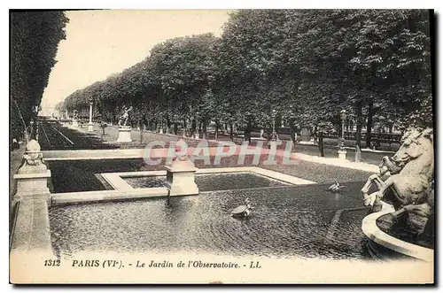 Cartes postales Paris Vie le jardin de l'Observatoire