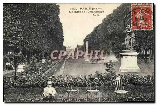 Cartes postales Paris 6e arrt l'Avenue de l'Observatoire