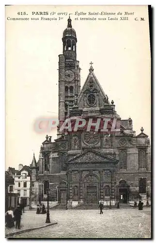 Ansichtskarte AK Paris 5e arrt eglise Saint Etienne du Mont Commencee sous Francois Ier et terminee sous Louis XI