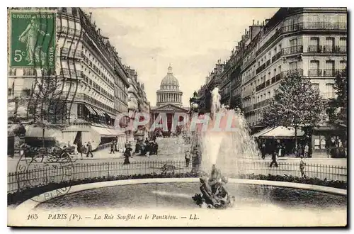 Ansichtskarte AK Paris Ve la Rue Soufflot et le Pantheon