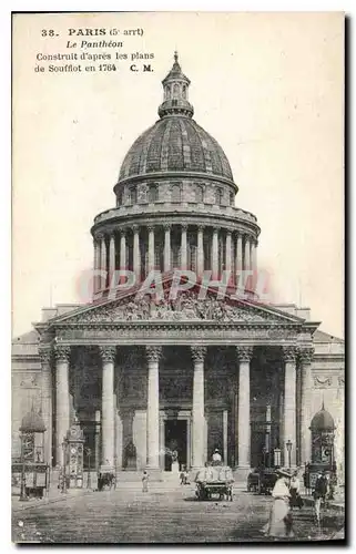 Ansichtskarte AK Paris 5e arrt le Pantheon construit d'apres les plans de Soufflot en 1764