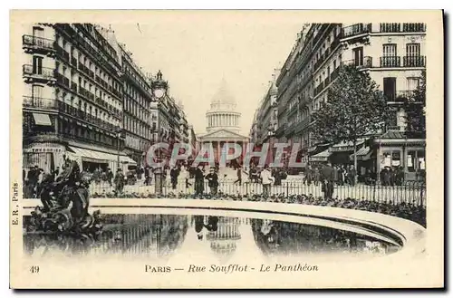 Cartes postales Paris Rue Soufflot le Pantheon