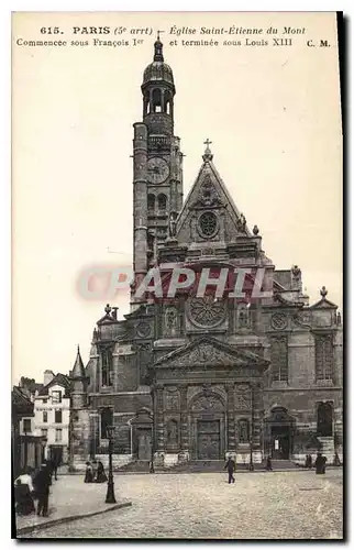 Ansichtskarte AK Paris 5e arrt eglise Saint Etienne du Mont Commencee sous Francois Ier et terminee sous Louis XI