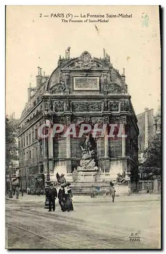 Cartes postales Paris 5e la Fontaine Saint Michel