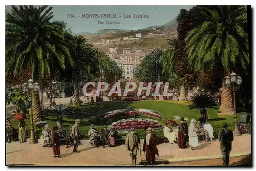 Cartes postales Monte Carlo les jardins