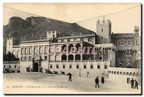 Ansichtskarte AK Monaco le palais de SAS le Prince de Monaco