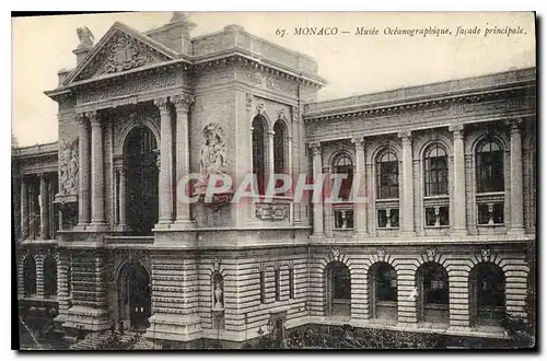 Cartes postales Monaco Musee Oceanographique facade Principale
