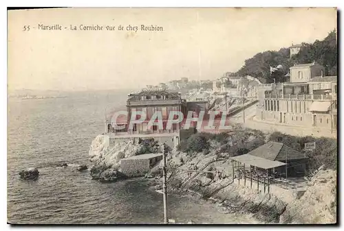 Ansichtskarte AK Marseille la Corniche vue de chez Roubin