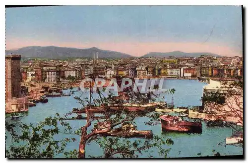 Cartes postales Marseille entree du vieux Port