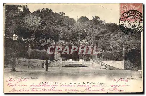 Ansichtskarte AK Marseille Jardin de la Colline Puget