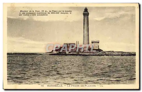 Cartes postales Marseille le Phare de Planier