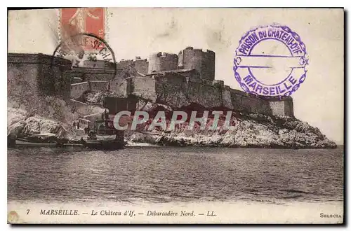 Cartes postales Marseille le chateau d'If Debarcadere Nord