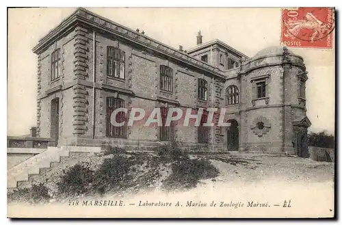 Cartes postales Marseille Laboratoire A Marlon de Zoologie Marine