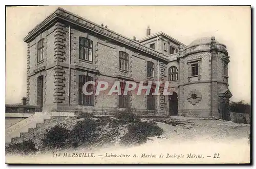 Cartes postales Marseille Laboratoire A Marlon de Zoologie Marine