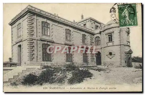 Cartes postales Marseille Laboratoire A Marlon de Zoologie Marine