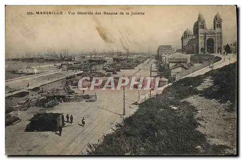 Cartes postales Marseille vue generale des Bassins de la Joliette