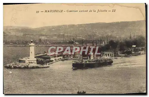 Cartes postales Marseille Courrier Sortant de la Joliette