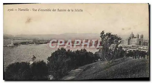 Ansichtskarte AK Marseille vue d'ensemble des Bassins de la Joliette