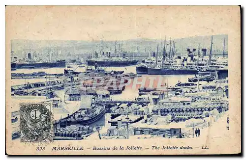 Cartes postales Marseille Bassins de la Joliette