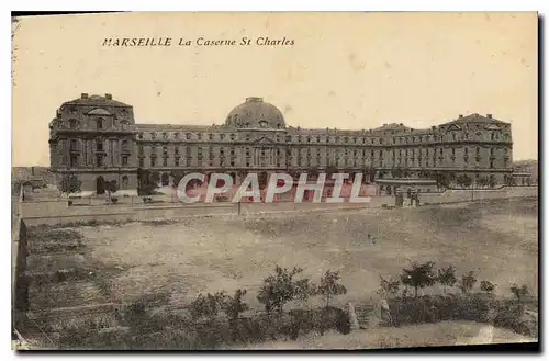 Ansichtskarte AK Marseille la Caserne St Charles Militaria