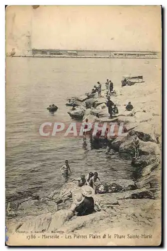 Cartes postales Marseille les Pierres Plates et le Phare Sainte Marie