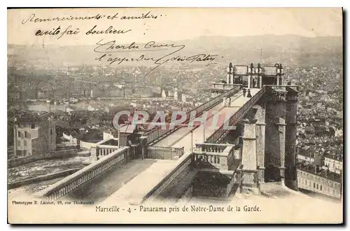 Ansichtskarte AK Marseille Panorama pris de Notre Dame de la Garde