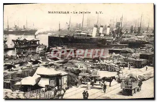 Ansichtskarte AK Marseille la Joliette Bateaux