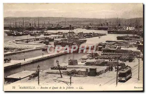 Cartes postales Marseille Bassin et Quais de la Joliette