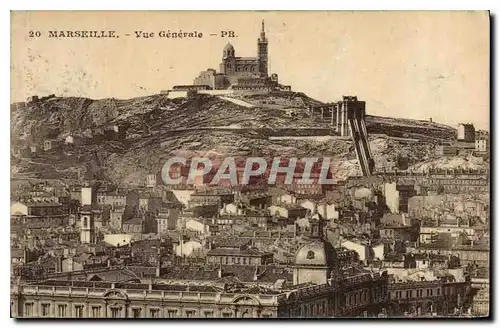 Cartes postales Marseille vue generale