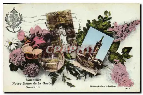 Cartes postales Marseille Notre Dame de la Garde Souvenir