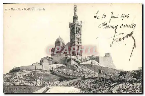 Cartes postales Marseille N D de la Garde