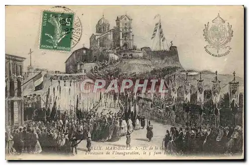 Ansichtskarte AK Marseille N d de la Garde Procession de l'Inauguration le 5 Juin 1864