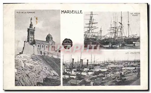 Cartes postales Marseille N D de la Garde le vieux port la Joliette