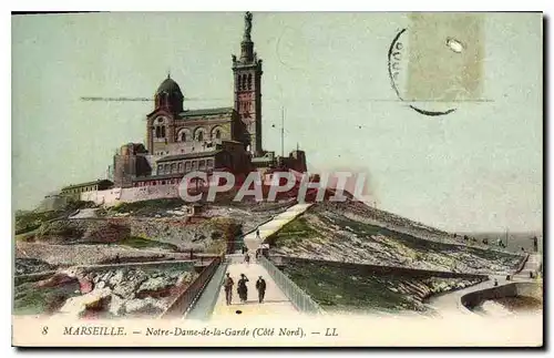 Cartes postales Marseille Notre Dame de la Garde Cote Nord