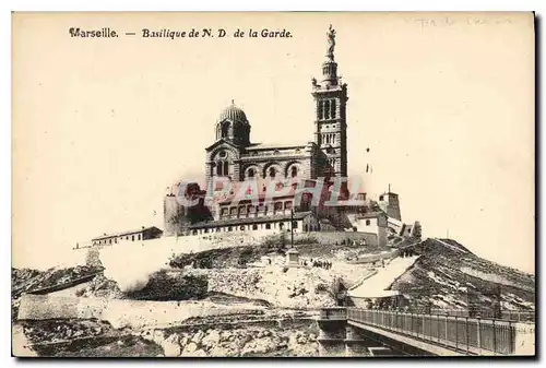 Cartes postales Marseille Basilique de N D de la Garde