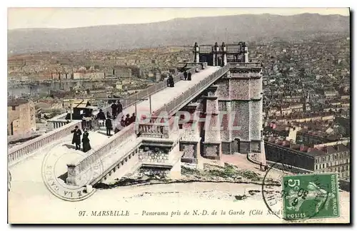 Ansichtskarte AK Marseille Panorama pris de N D de la Garde Cote Nord