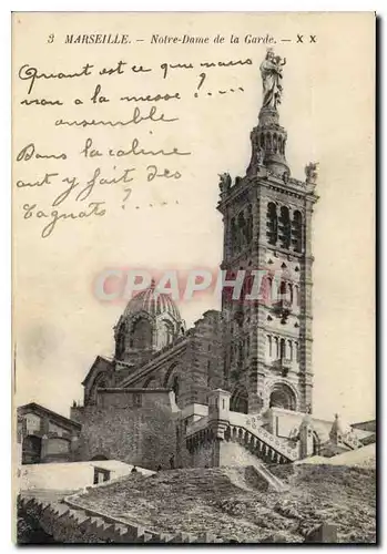 Cartes postales Marseille Notre Dame de la Garde