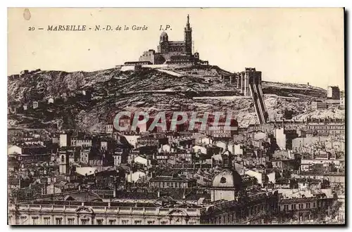 Cartes postales Marseille N D de la Garde