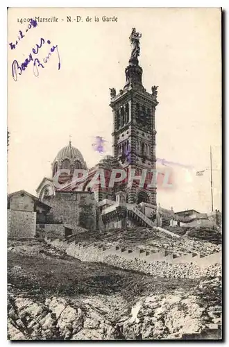 Cartes postales Marseille N D de la Garde