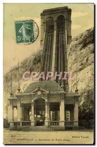 Cartes postales Marseille Ascenseur de Notre Dame