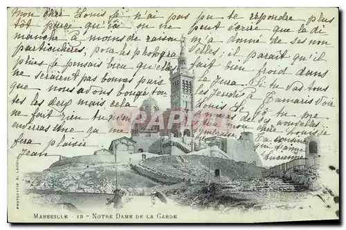 Cartes postales Marseille Notre Dame de la Garde