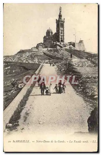 Ansichtskarte AK Marseille Notre Dame de la Garde La Facade Nord