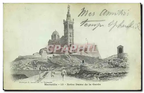 Cartes postales Marseille Notre Dame de la Garde