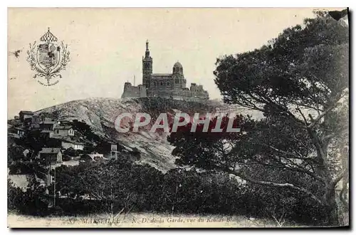 Cartes postales Marseille N D de la Garde vue du Roucas Blanc